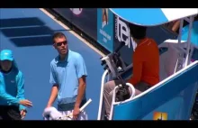 Jerzy Janowicz opieprza sędziego w II rundzie Australian Open