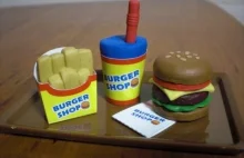 Kutsuwa - zestaw do zrobienia sobie gumki do ścierania w kształcie hamburgera