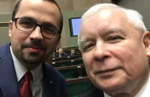 Selfie z Jarosławem Kaczyńskim podbija internety