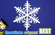 How to make an easy paper snowflake - Origami BEST #origami