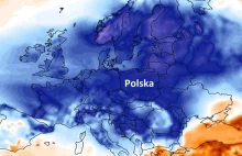 Europa na niebiesko. Temperatura spada już do minus 40 stopni