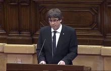 Katalonia podpisała deklarację niepodległości i się z niej wycofała