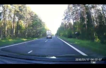 Wypadek na Dk11 27.05.2017 czołówka z motocyklem