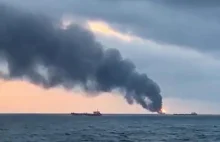 Dramat u wybrzeży Krymu trwa, płoną dwa gazowce.