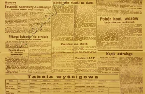 Gazeta sprzed dnia II Wojny Światowej w idealnym stanie