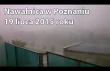 Burza/Nawałnica w Poznaniu 19.07.2015. Skutki ulewy.
