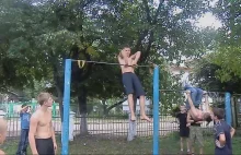 Uliczni gimnastycy z Ukrainy
