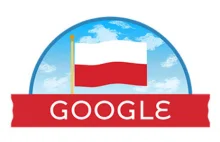 Święto Niepodległości. Google Doodle z biało-czerwonym logiem