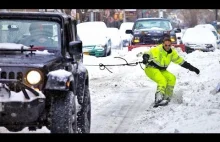 Casey Neistat i snowboard ulicami Nowego Jorku