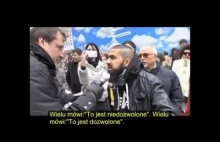 Islamista w Niemczech do Niemca - Obetnę ci głowę!