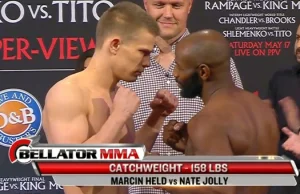 Bellator 120: Marcin Held poddaje Nate'a Jolly'ego w pierwszej rundzie