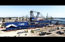 Załadunek 2000 - tonowego shiploadera w Porcie Gdynia