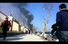 Nagranie z Syrii - nalot bombowy na uniwersytet w Aleppo