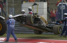 Grosjean znów rozbił bolid i podpadł szefowi Haasa. Marzą o Kubicy za kierownicą