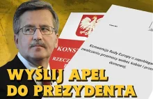 Konwencja do Trybunału - zaapeluj do Prezydenta