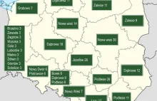 Najpopularniejsze nazwy miejscowości w Polsce