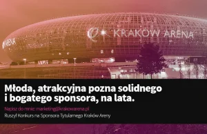 Kontrowersyjne hasło Kraków Areny