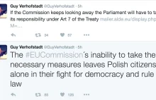 Szczerbaty Belg z PE grozi Polsce na twitterze