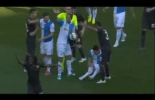 Chievo vs AS Roma 2015 i złamana noga Federico Mattiello.