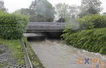 Skoczów - poziom Wisły przekroczył stan alarmowy