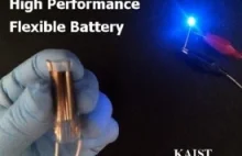 Koreańscy naukowcy stworzyli elastyczną baterię litowo-jonową.