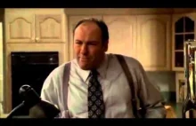 Tony Soprano rozmawia z córką, której czarny ukradł rower.