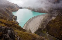 Jedna z najwyższych łukowych zapór wodnych - Mauvoisin w Szwajcarii