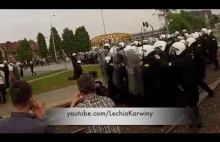 Gdańsk 21-05-2016 ''policjanci w kominiarkach udają chuliganów''