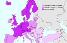Poziom życia Polaków na tle Europy. Mapa zamożności narodów w UE