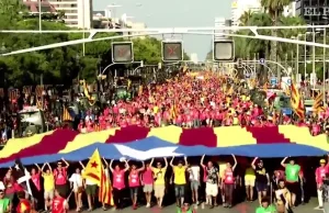 Milion Katalończyków maszerował ulicami Barcelony