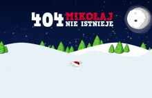 Error 404 w świątecznym klimacie