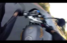 Upadek z motocykla przy 181 km/h