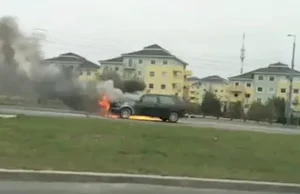 Zatankował gaz do pełna - kilometr za stacją stanął w płomieniach