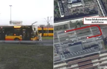 Blokował autobus własnym ciałem. Kierowca przepchnął go 350 metrów - Praga...