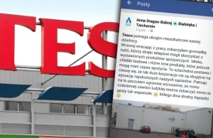 Tesco na Białołęce zamiast wyrzucać jedzenie na śmietnik, oddaje...