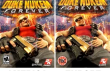 Okładka Duke Nukem Forever w Europie i USA