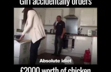 Dziewczyna przez pomyłkę zamówiła 500kg filetów z kurczaka