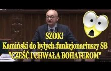 SKANDAL w Sejmie! Michał Kamiński chwali komunistycznych funkcjonariuszy...