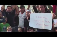 "Chcemy do Niemiec" Nie ustają protesty imigrantów mimo zamachów w Belgii!