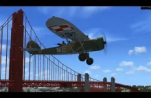 Przelot pod mostem Golden Gate