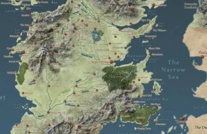 Interaktywna mapa ziem na których toczą się wydarzenia z serialu Game of Thrones