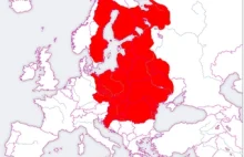 Mapa wszystkich ziem pod panowaniem, bądź wpływem Polski
