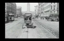 Przejazd Market Street w San Francisco w roku 1906 z podłożonym dźwiękiem