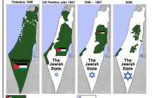 Zmiana zamieszkania Palestyńczyków na przestrzeni lat 1946-2000