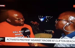RPA: protestujący przeciwko rasizmowi w koszulce "Zabić wszystkich białych"