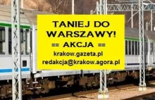 Petycja w sprawie cen pociągów relacji Warszawa-Kraków