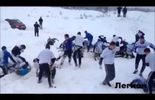 Zimowa ustawka rosyjskich kiboli