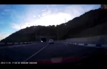 Accident in a tunnel on the highway Yalta Sevastopol