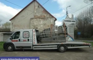 Skradziony w Austrii walec odnaleziony na Dolnym Śląsku.