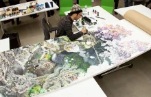 Artysta10 godzin dziennie 6 dni w tygodniu przez 3.5 roku malował wizję tsunami